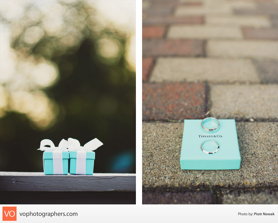 Tiffany's Wedding Bands on a Blue Box