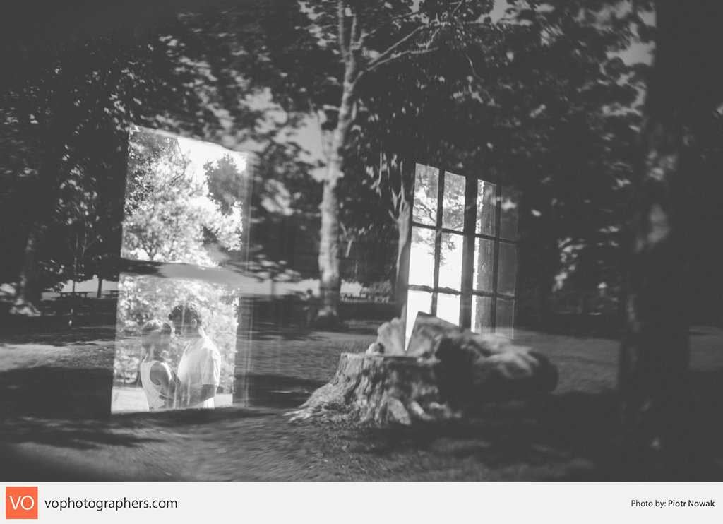 Engagement Session window reflection