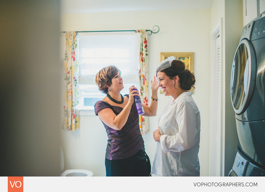 Bride getting ready at the Lace Factory