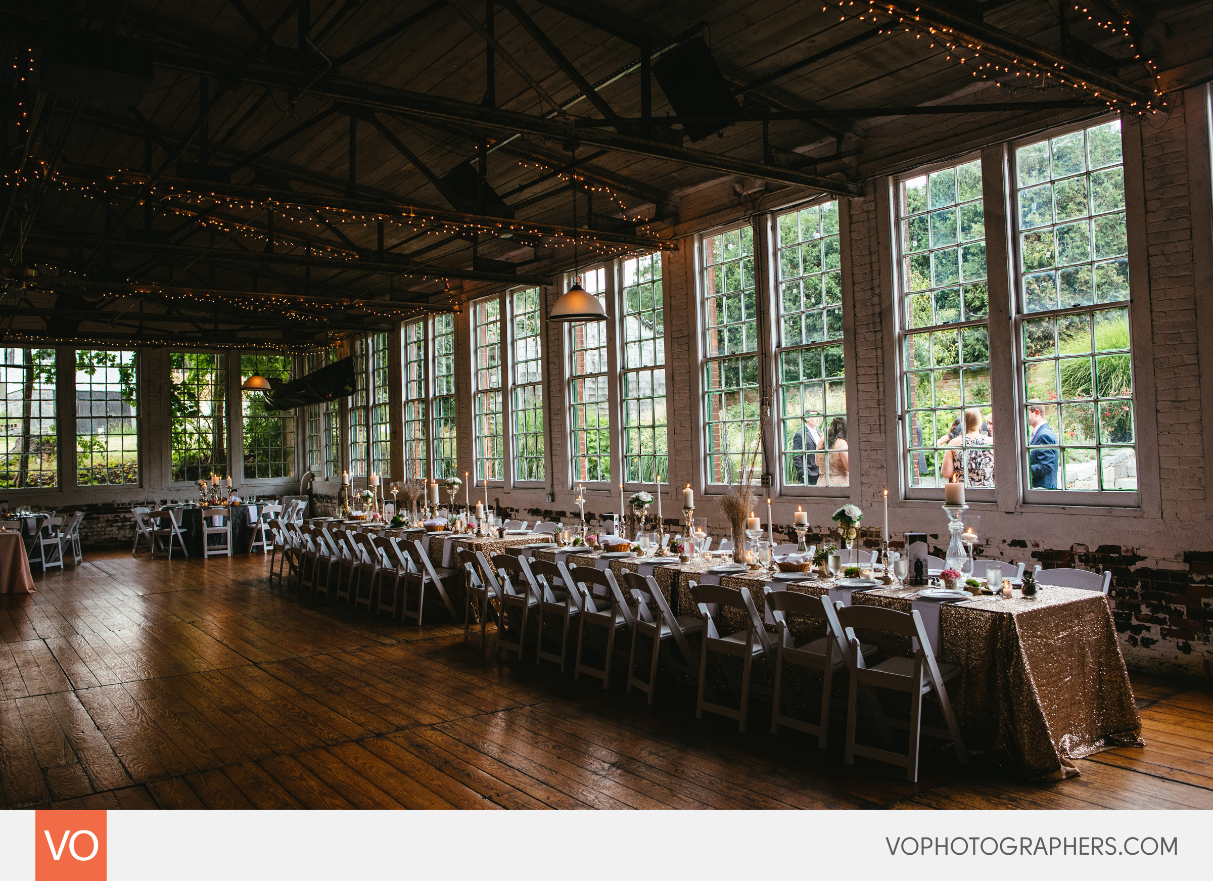 Wedding at the Lace Factory in Deep River Table Details