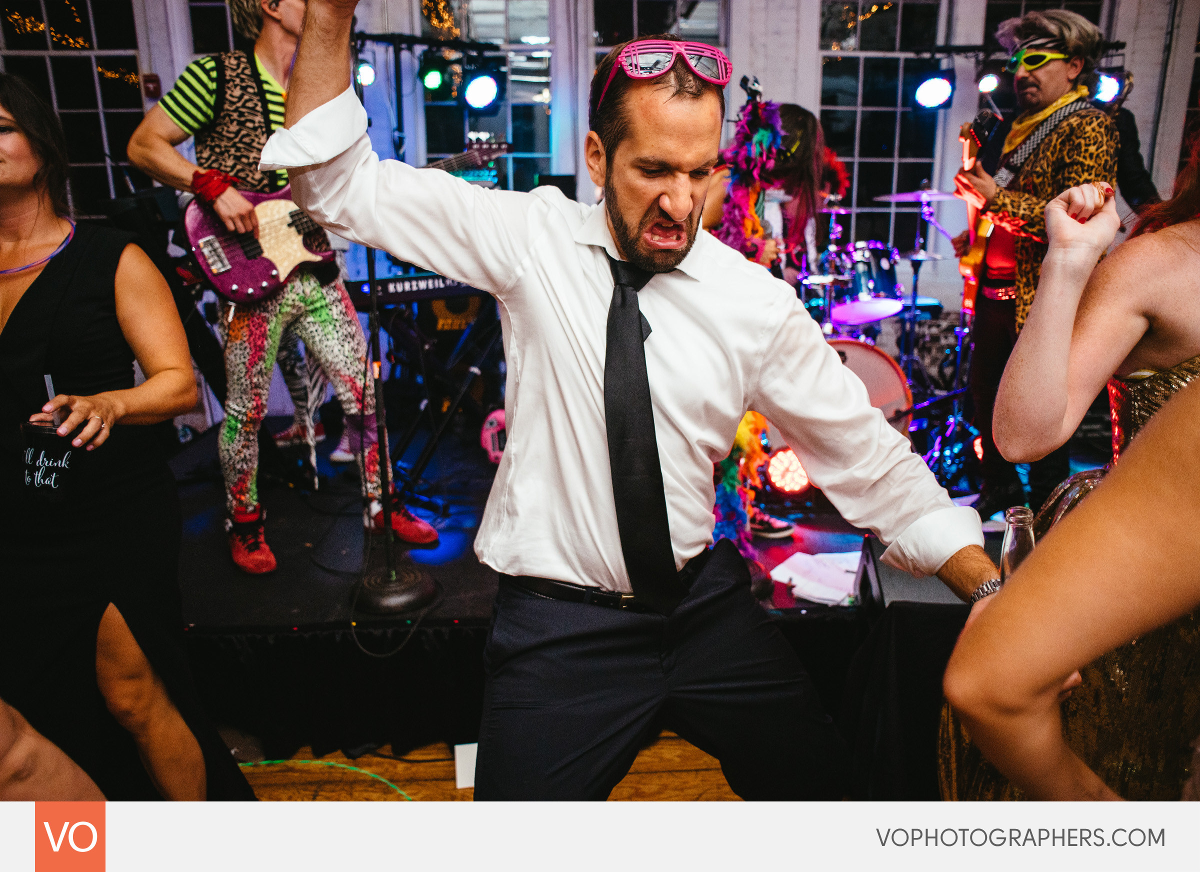 Lace Factory CT Wedding - Ronals Reagans 80s Band