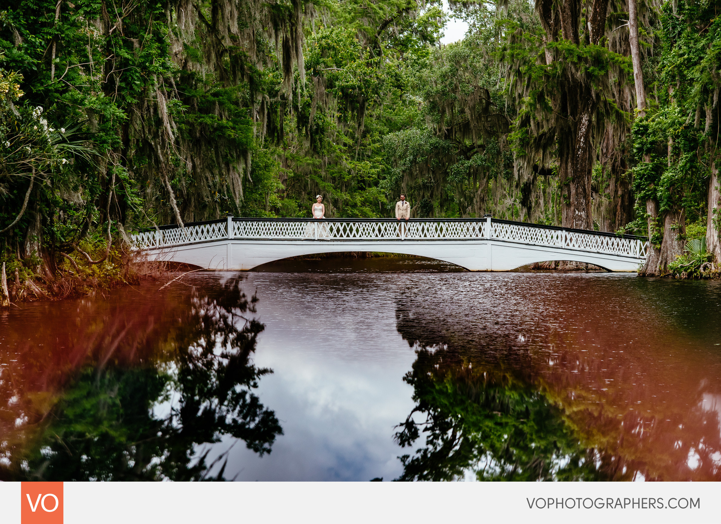 Magnolia Plantation South Carolina Wedding - Long White Bridge