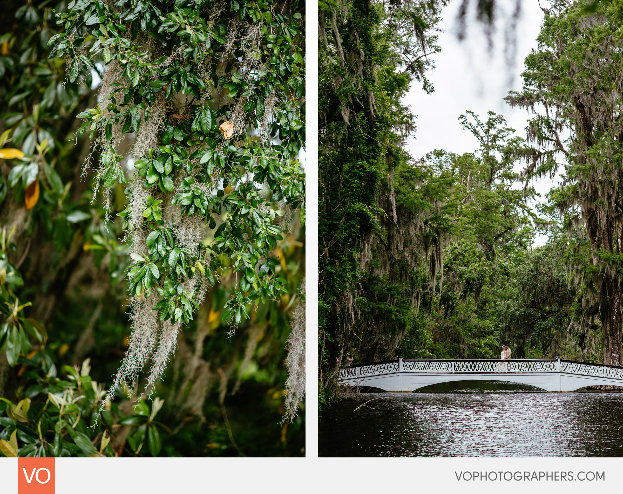 Magnolia Plantation South Carolina Wedding - Long White Bridge