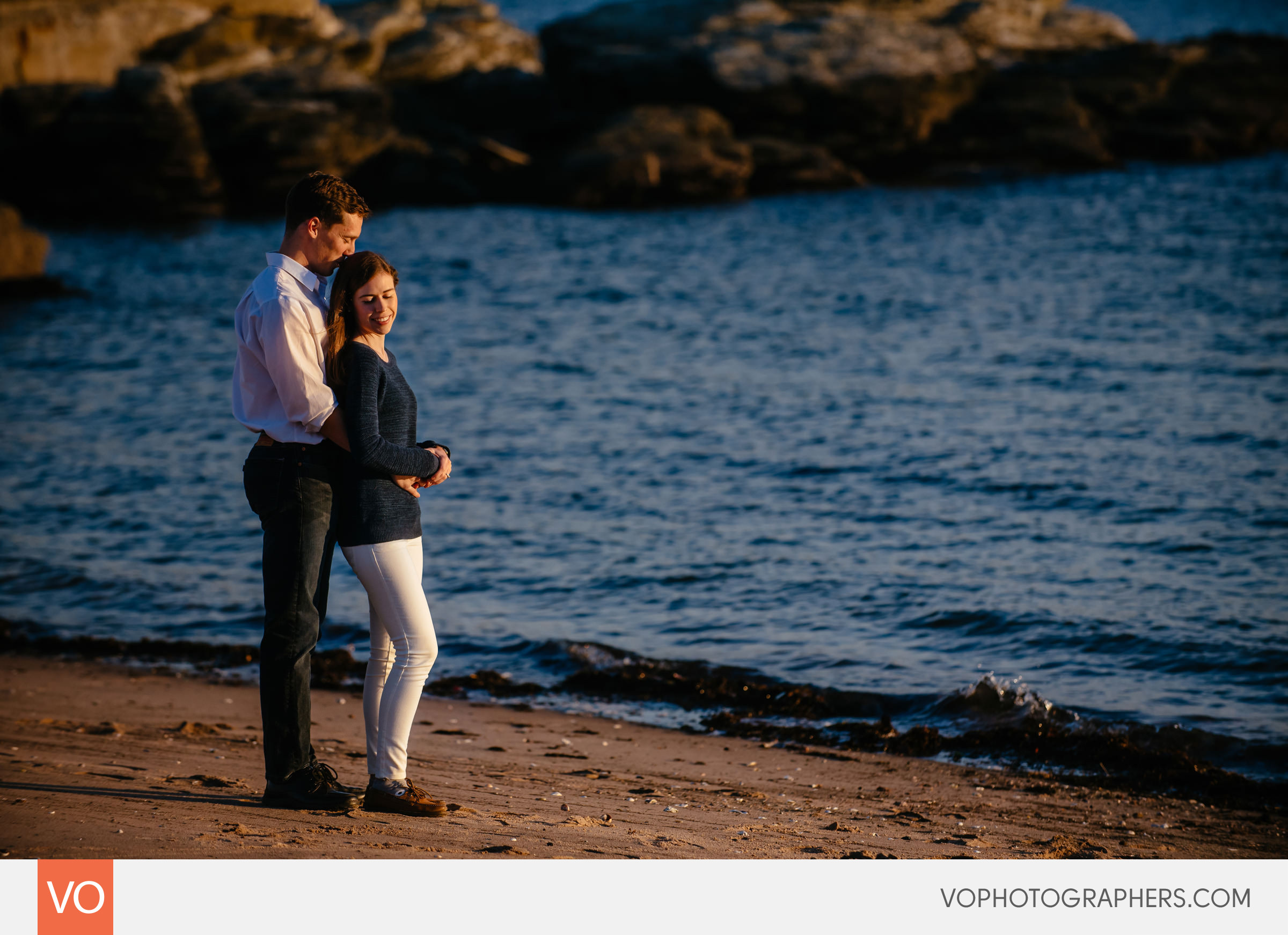Anchor Beach Milford Engagement
